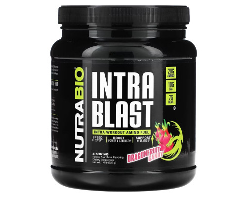 Nutrabio Labs, Intra Blast, Intra Workout Amino Fuel, Dragonfruit Candy, 1.6 lb (722 g) Nutrabio Labs, Intra Blast, Intra Workout Amino Fuel, Dragonfruit Candy, 1.6 lb (722 g)