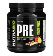 Аминокислоты NutraBio, PRE-Workout Performance Igniter, малиновый лимонад, 567 г (1,25 фунта)