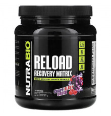 Аминокислоты NutraBio, Reload Recovery Matrix, Grape Berry Crush, 841 г (1,85 фунта)