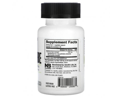 Мужское здоровье Yohimbe, 100 mg, 90 Capsules (100 mg per Capsule) Мужское здоровье Yohimbe, 100 mg, 90 Capsules (100 mg per Capsule)