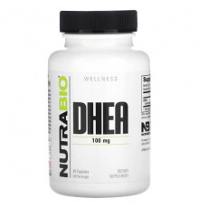 Мужское здоровье NutraBio, ДГЭА, 100 мг, 60 капсул