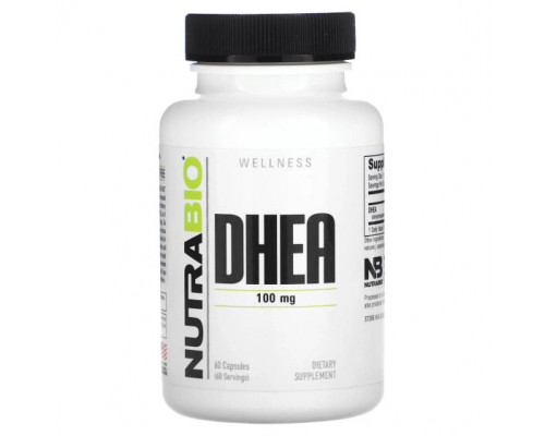Мужское здоровье NutraBio, ДГЭА, 100 мг, 60 капсул Мужское здоровье NutraBio, ДГЭА, 100 мг, 60 капсул