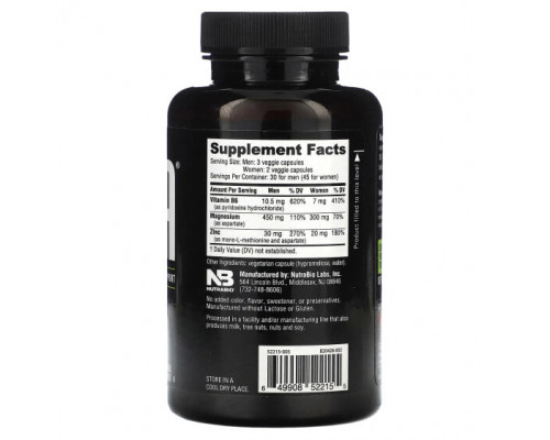 Витаминно-минеральные комплексы NutraBio, ZMA`` 90 капсул Витаминно-минеральные комплексы NutraBio, ZMA`` 90 капсул