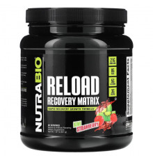 Аминокислоты NutraBio, Reload Recovery Matrix, киви и клубника, 821 г (1,81 фунта)