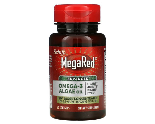 Schiff, MegaRed, Advanced Omega-3 Algae Oil, 50 Softgels Schiff, MegaRed, Advanced Omega-3 Algae Oil, 50 Softgels