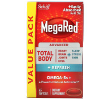 Schiff, MegaRed, Advanced Total Body + Refresh, 65 Softgels
