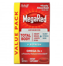 Schiff, MegaRed, Advanced Total Body + Refresh, 65 Softgels