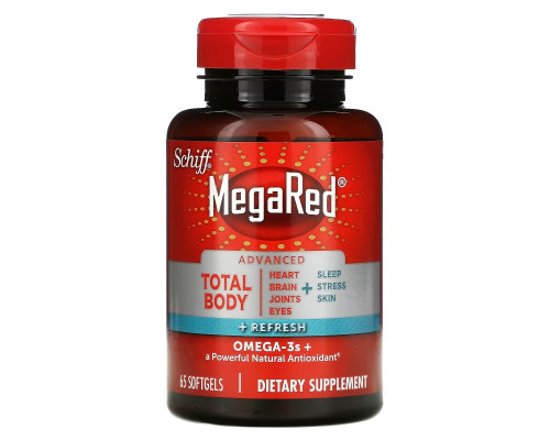Schiff, MegaRed, Advanced Total Body + Refresh, 65 Softgels Schiff, MegaRed, Advanced Total Body + Refresh, 65 Softgels