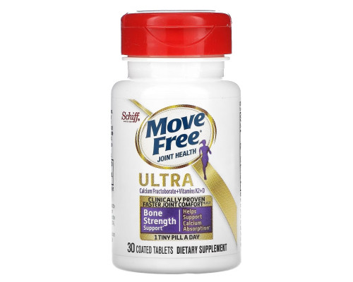 Schiff, Move Free Joint Health, Ultra, Bone Strength Support, 30 Coated Tablets Schiff, Move Free Joint Health, Ultra, Bone Strength Support, 30 Coated Tablets
