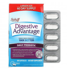 Schiff, Digestive Advantage, Daily Probiotic, 60 Capsules