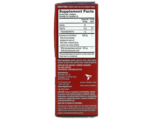 Schiff, MegaRed, Advanced Omega-3s, 800 mg, 40 Softgels Schiff, MegaRed, Advanced Omega-3s, 800 mg, 40 Softgels