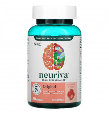 Schiff, Neuriva Brain Performance, оригинальный, со вкусом клубники, 50 жевательных таблеток