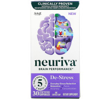 Schiff, Neuriva Brain Performance, De-Stress, 30 Vegetarian Capsules