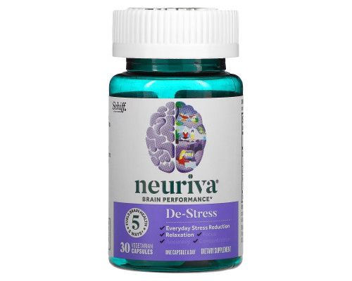 Schiff, Neuriva Brain Performance, De-Stress, 30 Vegetarian Capsules Schiff, Neuriva Brain Performance, De-Stress, 30 Vegetarian Capsules