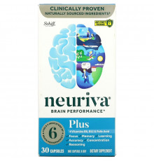 Schiff, Neuriva Brain Performance, Plus, 30 Capsules