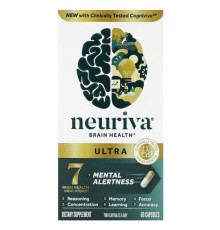 Улучшение памяти и работы мозга Schiff, Neuriva Brain Health, Ultra, 60 капсул