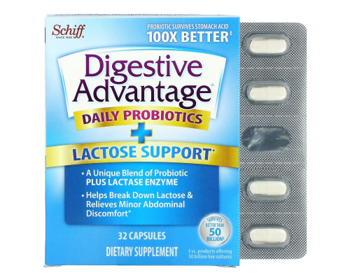 Schiff Digestive Advantage Lactose Defense Formula 32 Capsules Schiff Digestive Advantage Lactose Defense Formula 32 Capsules
