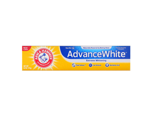 Arm & Hammer, Advance White, Baking Soda & Peroxide Toothpaste, Extreme Whitening with Stain Defense, 6.0 oz (170 g) Arm & Hammer, Advance White, Baking Soda & Peroxide Toothpaste, Extreme Whitening with Stain Defense, 6.0 oz (170 g)