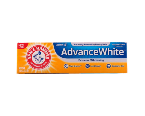 Arm & Hammer, AdvanceWhite Baking Soda & Peroxide Toothpaste, Extreme Whitening, 4.3 oz (121 g) Arm & Hammer, AdvanceWhite Baking Soda & Peroxide Toothpaste, Extreme Whitening, 4.3 oz (121 g)