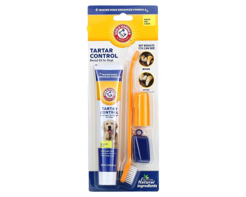 Arm & Hammer, Tartar Control, Dental Kit for Dogs, Banana Mint