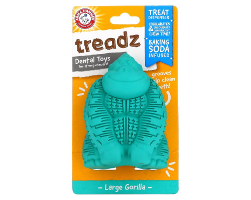 Arm & Hammer, Treadz, Dental Toys For Strong Chewers, Large Gorilla Arm & Hammer, Treadz, Dental Toys For Strong Chewers, Large Gorilla