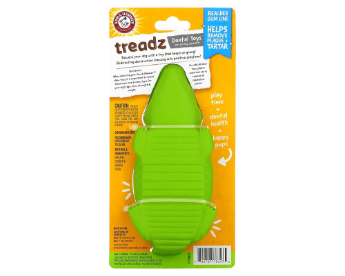 Arm & Hammer, Treadz, Dental Toys For Strong Chewers, Large Gator Arm & Hammer, Treadz, Dental Toys For Strong Chewers, Large Gator