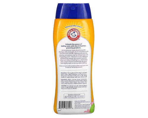 Arm & Hammer, Super Deodorizing Shampoo for Pets, Kiwi Blossom, 20 fl oz (591 ml) Arm & Hammer, Super Deodorizing Shampoo for Pets, Kiwi Blossom, 20 fl oz (591 ml)