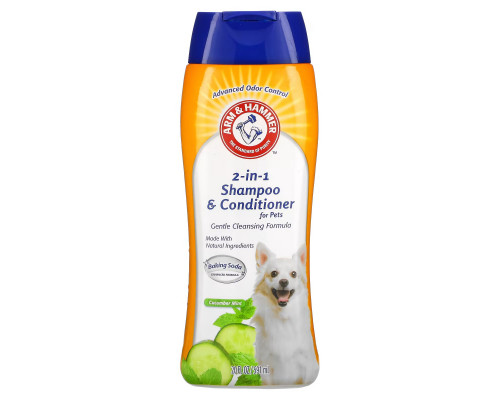 Arm & Hammer, 2-In-1 Shampoo & Conditioner for Pets, Cucumber Mint, 20 fl oz (591 ml) Arm & Hammer, 2-In-1 Shampoo & Conditioner for Pets, Cucumber Mint, 20 fl oz (591 ml)
