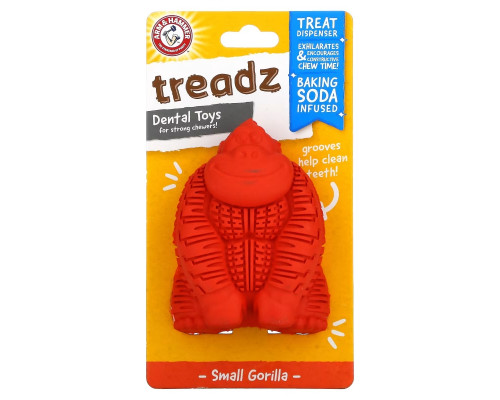 Arm & Hammer, Treadz, Dental Toys for Strong Chewers, Small Gorilla, 1 Toy Arm & Hammer, Treadz, Dental Toys for Strong Chewers, Small Gorilla, 1 Toy