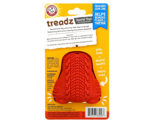 Arm & Hammer, Treadz, Dental Toys for Strong Chewers, Small Gorilla, 1 Toy Arm & Hammer, Treadz, Dental Toys for Strong Chewers, Small Gorilla, 1 Toy