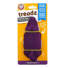 Arm & Hammer, Treadz, Dental Toys for Strong Chewers, Small Gator, 1 Toy