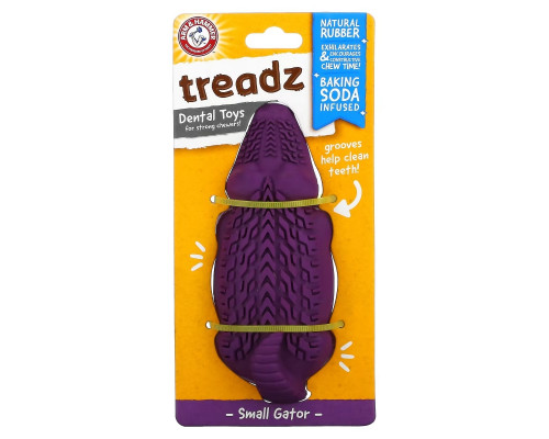 Arm & Hammer, Treadz, Dental Toys for Strong Chewers, Small Gator, 1 Toy Arm & Hammer, Treadz, Dental Toys for Strong Chewers, Small Gator, 1 Toy