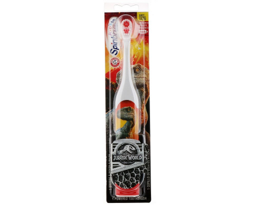 Arm & Hammer, Kid's Spinbrush, Jurassic World, Soft, 1 Battery Powered Toothbrush Arm & Hammer, Kid's Spinbrush, Jurassic World, Soft, 1 Battery Powered Toothbrush