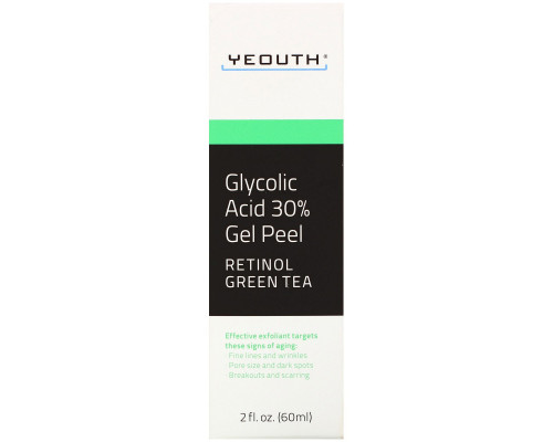 Yeouth, Glycolic Acid 30% Gel Peel, 2 fl oz (60 ml) Yeouth, Glycolic Acid 30% Gel Peel, 2 fl oz (60 ml)