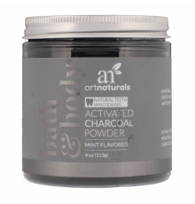 Artnaturals, Активированный уголь в виде порошка, Со вкусом мяты, 4 унц. (113 г)