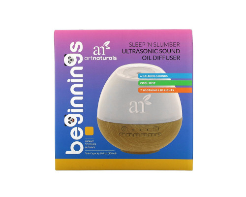 Artnaturals, Beginnings, Sleep 'N Slumber Ultrasonic Sound Oil Diffuser, 1 Diffuser Artnaturals, Beginnings, Sleep 'N Slumber Ultrasonic Sound Oil Diffuser, 1 Diffuser