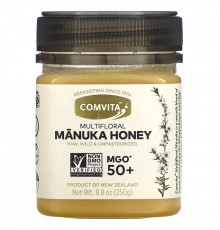 Comvita, Raw, Multifloral Manuka Honey, MGO 50+, 8.8 oz (250 g)