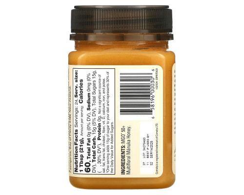 Comvita, Raw, Multifloral Manuka Honey, MGO 50+, 17.6 oz (500 g) Comvita, Raw, Multifloral Manuka Honey, MGO 50+, 17.6 oz (500 g)
