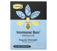 Прополис и пчелиное маточное молочко Comvita, Immune Bee Propolis, Regular Strength Immune Support, PFL15, 30 Veg Capsules