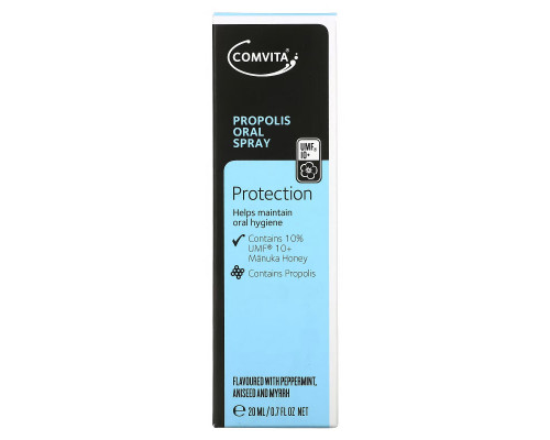 Comvita, Propolis Oral Spray, Peppermint, Aniseed and Myrrh, 0.7 fl oz (20 ml) Comvita, Propolis Oral Spray, Peppermint, Aniseed and Myrrh, 0.7 fl oz (20 ml)