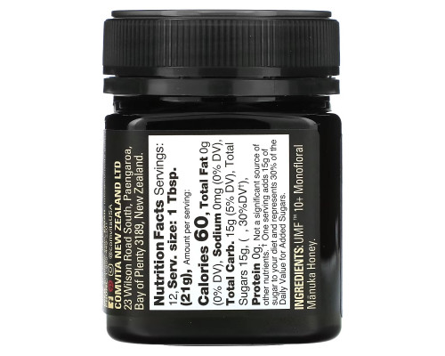 Comvita, Raw Manuka Honey, Certified UMF 10+ (MGO 263+), 8.8 oz (250 g) Comvita, Raw Manuka Honey, Certified UMF 10+ (MGO 263+), 8.8 oz (250 g)