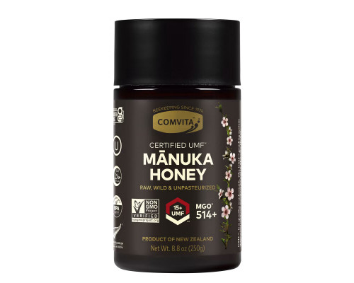 Comvita, Raw Manuka Honey, Certified UMF 15+ (MGO 514+), 8.8 oz (250 g) Comvita, Raw Manuka Honey, Certified UMF 15+ (MGO 514+), 8.8 oz (250 g)