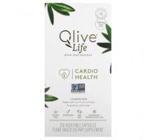 Зелень и зеленые овощи Comvita, Olive Life, экстракт листьев оливкового дерева, для здоровья сердечно-сосудистой системы, 68 мг, 120 растительных капсул