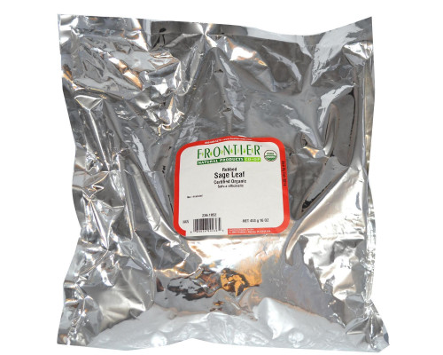 Frontier Natural Products, Органические молотые листья шалфея, 16 унций (453 г) Frontier Natural Products, Органические молотые листья шалфея, 16 унций (453 г)