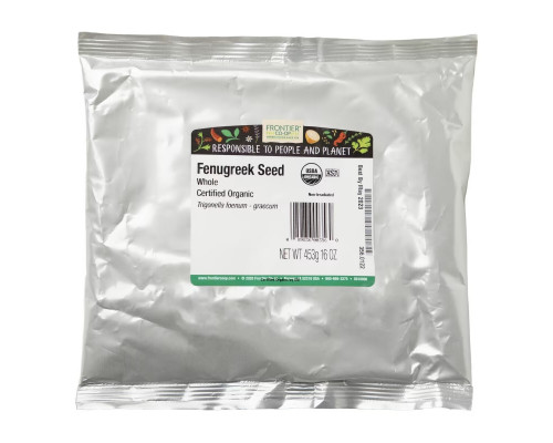 Frontier Co-op, Organic Whole Fenugreek Seed, 16 oz (453 g) Frontier Co-op, Organic Whole Fenugreek Seed, 16 oz (453 g)