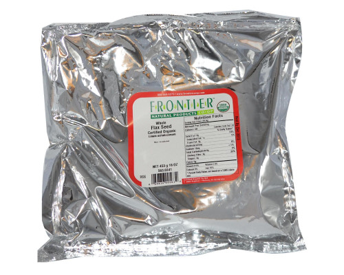 Frontier Natural Products, Органические, цельные семена льна, 16 унций (453 г) Frontier Natural Products, Органические, цельные семена льна, 16 унций (453 г)