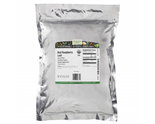 Frontier Co-op, Organic Cut & Sifted Red Raspberry Leaf, 16 oz (453 g) Frontier Co-op, Organic Cut & Sifted Red Raspberry Leaf, 16 oz (453 g)