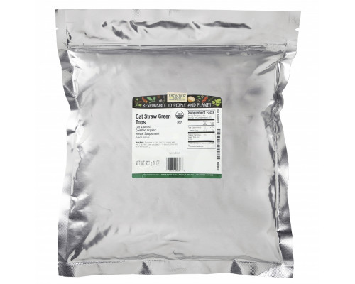 Frontier Natural Products, Органическая порезанная и отобранная зелень овса, 16 унций (453 г) Frontier Natural Products, Органическая порезанная и отобранная зелень овса, 16 унций (453 г)