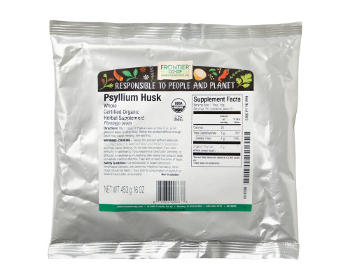 Frontier Natural Products, Органические цельные оболочки семян подорожника, 16 унций (453 г) Frontier Natural Products, Органические цельные оболочки семян подорожника, 16 унций (453 г)