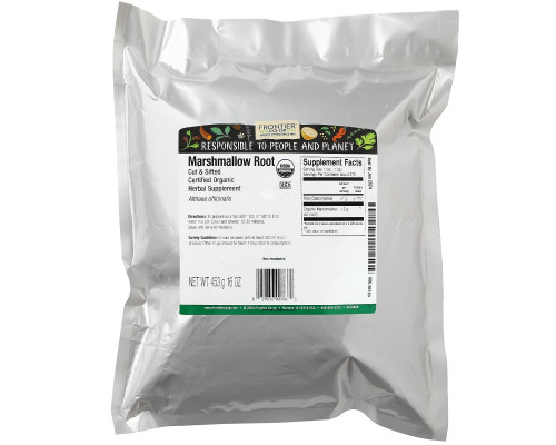 Frontier Natural Products, Органический порезанный и просеянный корень алтея, 16 унций (453 г) Frontier Natural Products, Органический порезанный и просеянный корень алтея, 16 унций (453 г)